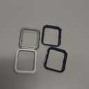 4 Pack [No Screen Protector] Bumper Case Compatible with Apple Watch Series 3 Series 2 Series 1 38mm, Ultra Thin Hard PC Shockproof Case Cover Protector Frame for iWatch 38mm (Silver/Black/Blue/White)