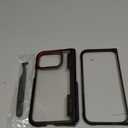 Ghostek Covert Clear Pixel 9 Pro Fold Case with Built-in Kickstand and Full Hinge Protection Shockproof Protective Phone Cover Designed for 2024 Google Pixel 9 Pro Fold (8") (Smoke)