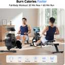 Rowing Machine for Home, 350 LB Capacity, 16-Level Silent Resistance, Magnetic Rowing Machines for Home Foldable, Full-Body Workout Compact Rowing Machine for Cardio & Strength with APP Support