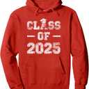 Class of 2025 Shirts Senior 25 High School Graduation Party Pullover Hoodie L