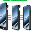 Battery Case for Pixel 9/10 Pro XL, Upgraded 10000mAh Battery Pack Rechargeable Charger Case with Wireless Charging Compatible for Pixel 9/10Pro XL(6.8 inch) External Charging Cover(Black)