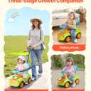 VEVOR Ride On Push Car, Push Car for Toddler 19 to 36 Months, Around Buggy with Guardrails, Handle & Under-seat Storage, 55 lbs Load Capacity, Foot-to-Floor Walker for Boys Girls, Green, 32.7 inches x 16.5 inches x 34.6 inches