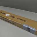 Decorative Curtain Rod with Leaf Finials, 1Inch Diameter 84-134 Inch Adjustable Length Single Drapery Window Rods Telescoping Structure, Antique Bronze