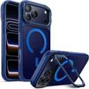 SUPCASE for iPhone 17 Pro Max Case with Camera Control Button (Unicorn Beetle Mag), [Compatible with MagSafe] [Built-in Kickstand] Slim Protective Magnetic Translucent Back Phone Case, Azure