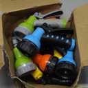 Tanlade 10 Pcs Adjustable Hose Nozzle Garden Hose Nozzle Sprayer Bulk High Pressure Hose Sprayer Water Hose Heavy Duty with 8 Adjustable Watering Patterns for Car Wash Watering Plants Showering Pets