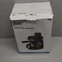 Coffee Machine, 3.5 Bar Espresso & Cappuccino Machine with Steam Wand, Compact Design Coffee Maker for Latte, Safety Lock & Tritan Cups, 800w, Black