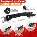 Caulk Gun Kit, Smooth Silicone Caulking Gun and Caulk Remover Tool, Sealant Finishing Tool Grout Scraper for Kitchen Bathroom Window Sink Joint, All in One with Gift Box