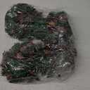 Jexine 12 Pieces Mini Christmas Wreaths for Kitchen Cabinet Small Christmas Candle Rings Wreaths Pillars Candle Rings Table Centerpieces Hanging Garlands for Front Door Window Decor (No Red Ribbon)