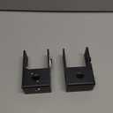 Deck Hook Rail Set of 4, 17 Inch Heavy Duty Deck Hook, 360 Degree Swivel Plant Hanger, Solid Metal Deck Hangers for Hanging Bird Feeders, Wind Chimes, Lanterns and Flower Pots, Black