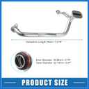 Engine Oil Pump Pickup Tube No.12558251 Oil Seal Hose for Chevrolet Camaro 1998-2002 for Pontiac Firebird 5.7L 1998-2002 Metal Silver Tone Auto Accessories