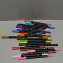 Aen Art Dual Brush Markers for Adult Coloring Books, 24 Colored Fine Point Marker Pen for Note taking Planner Hand Lettering Calligraphy Drawing Journaling