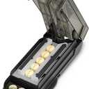 ONE PIX Pill Cutter Splitter for Small and Tiny Pills, Professional Adjustable Pill Cutter with Hidden Stainless Steel Blade, Safely Cuts Multiple Pills at Once, Grey (1 PCS)