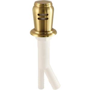 Kingston Brass KA831BB Trimscape Dishwasher Air Gap, Brushed Brass