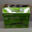 Greenworks 40V (230 MPH / 505 CFM) Cordless Brushless Leaf Blower/Vacuum with Bag, High Power, Lightweight & Quiet for Yard Debris Cleanup, Includes 5.0Ah Battery & Charger