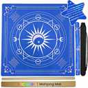 33" Mahjong Mat with Rules for Table, Iridescent American Mahjong Mat