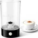 Cold Foam Maker 9oz Electric Milk Frother Handheld-free Milk Foamer for Coffee Cappuccinos Macchiato (Onyx Black)
