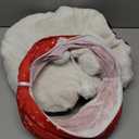 Cat Tunnel Bed for Indoor Cats, L Christmas Tree Skirts Washable Warm Soft Indoor Cat Donut Tunnel, Multifunctional Cat Interactive Playground Toys for Felines Pet Christmas Tree Decoration