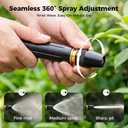 High Pressure Power Washer Nozzle with Connector Set,New Direct spray gun,Power Jet Water with Three Spray Modes, Multi Function Watering Sprayer for Cleaning Yard Pets Car (2 PCS)