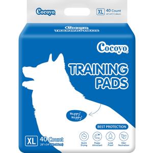 COCOYO Best Value Training Pads, 28" by 34" XL, 80 Count,Blue and White