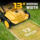 ZEGJAW Electric Dethatcher and Scarifier 2-in-1, 13-inch 12Amp Lawn Dethatcher, 4-Position Depth Adjustment with 30L Collection Bag, Quick-Fold, Keeps Lawn Health for Garden & Yard