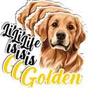 3PCS Golden Retriever Sticker Pack  Cute Cartoon Dog Vinyl Decals, Waterproof Sticker for Water Bottle, Phone, Luggage, Skateboard, Gifts for Dogs Owners & Kids