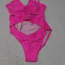 Sovoyontee Women's Sexy One Piece Swimsuits Cheeky Bikini Bathing Suit (Large, Bright Rose Red)