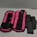 Sportneer Adjustable Ankle Weights for Women and Men 7 lbs/Pair Adjustable Leg Weights with Secure Straps, Strength Training Weighted for Yoga, Walking, Running, Aerobics, Gym, Physical Therapy (Pink)