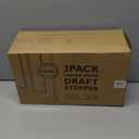 Everlasting Comfort 2 Sided Under Door Draft Stopper for Bottom of Doors - Quick Install, Keeps Heat In & Cold Air Out - Sound Proofing Foam Strip Gap Filler, Noise Blocker for Interior -Fits 30"-36"W