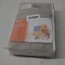 Natural Beige 100% Blackout Curtains for Bedroom, Thermal Insulated Linen Look Grommet Window Curtain Drapes with Black Layer for Living Room, 52 x 96 Inch Length, 2 Panels