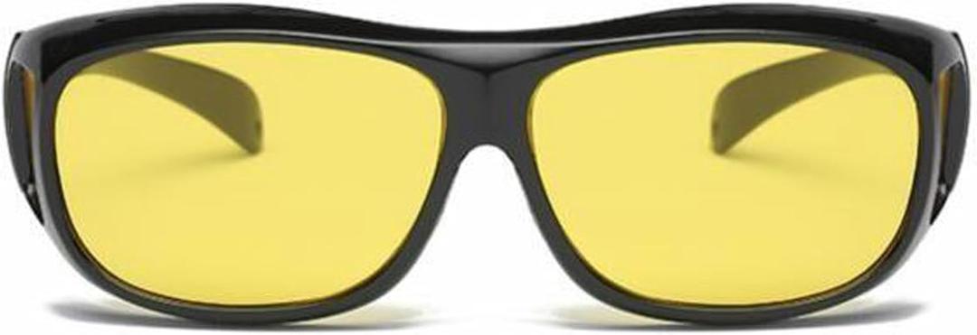 Macular Degeneration Glasses for Men/Women,Glasses for Macular Degeneration Aids, Glaucoma, Cataracts and Retinitis Pigmentosa for Outdoor and Indoor Yellow Lenses, Large Size