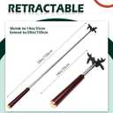 Skylety Retractable Billiard Cue Stick Bridge with Bridge Head, Snooker Set Billiard Pool Cue Accessory for Pool Table