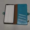 XcaseBar Compatible with iPhone Air 6.5" Wallet case with Zipper Credit Card HolderRFID Blocking,Flip Folio Book PU Phone case Shockproof Cover Women Men for Apple 17 Air case Blue Green