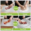 Titanium Cutting Board for Kitchen Stainless Steel Cutting Board Metal Yamato Cutting Boards for Kitchen Dishwasher Safe Charcuterie Boards Charcuterie Board Charcuterie Cheese Pasta Board 1PCS(Large) (9.8"L x 14.2"W)