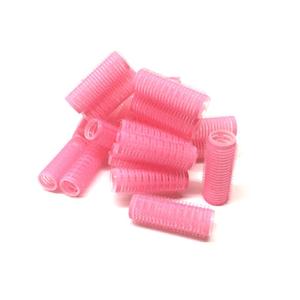 Set of 24 x 20mm (3/4) Small Self Grip Hair Rollers Pro Salon Hairdressing Curlers  For Short Hair (1 Count (Pack of 1), Blue,Pink,Purple)