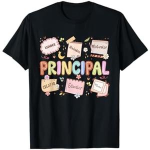 School Principal Appreciation National Principals Month T-Shirt M 2 Pack