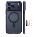 TORRAS Magnetic Shockproof for iPhone 17 Pro Case, Camera Control, Compatible with MagSafe, Military-Grade Protection, Stronger Slim Translucent Phone Case for iPhone 17 Pro, Black