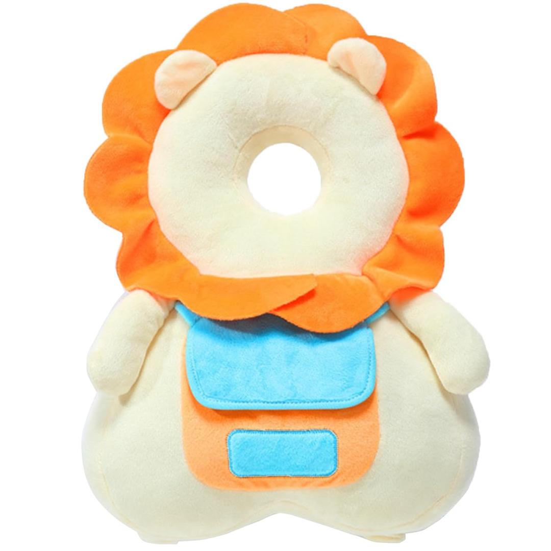 Baby Walker Head Protector Toddler Adjustable Baby Head Protection Backpack Wear Safety Pad (Beige Lion) Baby Walker Head Protector Toddler Adjustable Baby Head Protection Backpack Wear Safety Pad (Beige Lion)