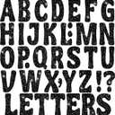 128 PCS Glitter Letter Stickers, 4 Inch Large Alphabet Stickers, Self-Adhesive Capital Letters for Bulletin Board, Poster Board, Classroom Decor, Birthday Party, Wedding, Mailbox DIY Crafts (Black)