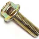 014973240387 Grade 8 Coarse Hex Flange Bolts, 7/16-14 x 1-1/2, Piece-5,Yellow
