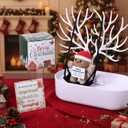 Christmas Crochet Doll Gingerbread Keychain Gingerbread Christmas Gift Positive Doll with Positive Card Box, Stocking Stuffer Delightful Birthday Gift for Women Family Friends