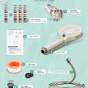 SR SUN RISE Filtered Shower Head with Handheld High Pressure 9 Spray Mode Showerhead Detachable Shower Head Water Softener Filters Beads for Hard Water Remove Chlorine 4 Filters Brushed Nickel