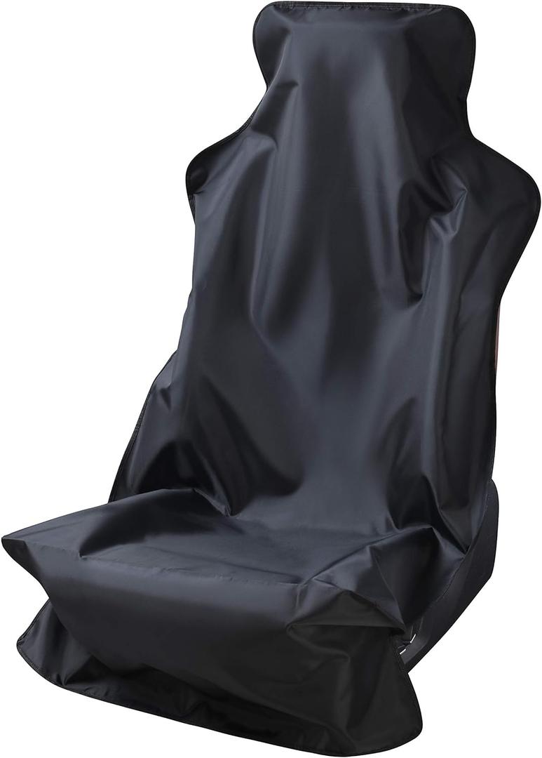 Magca Car Seat Cover Protector, Waterproof, Front Seat Cover for Universal Car Seat, Black, Pack of 1