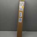 UNISHADES no Drill Cordless Roman Shades for Windows, 28" W 64" H - 100% Blackout - Linen - Mist White
