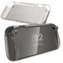 Honghao TPU Switch 2 Case for Nintendo 2 2025 - Soft Protective Cover, Drop Protection Grip Case for Switch Nintendo 2 Console Accessories (Gray)