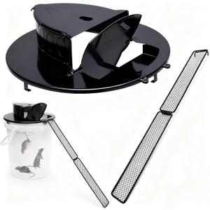 Bucket Lid Mouse Trap Metal 5 Gallon Bucket lid, Strong Material That Will Not Deform or be Bitten, Humane or Lethal Rat Traps, Auto Reset, Repeat Catch for Indoor Outdoor