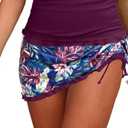 Daci Women Tankini Swimsuits Tummy Control Skirted Bathing Suits Swimwear (M)