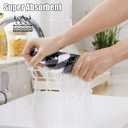 homing Buffalo Plaid Kitchen Towels and Dishcloths Set, 12" x 12" and 13" x 28", Set of 8 Bulk Cotton Waffle Weave Dish Towels, Super Soft Absorbent Hand Towels for Kitchen, Black & White