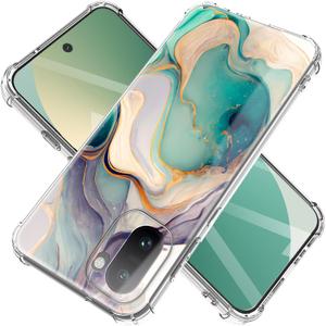 for oneplus 15R case Marble and Flowers Slim Anti-Drop Shockproof Protective Soft Shockproof Clear Phone Protective Covers 6.83 Inch (Alpine Lake)