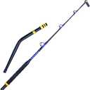 2-Pieces Deep Sea Fishing Rods, Fishing Pole with 3+1 Roller GuidesTrolling Fishing Rod for Salt Water