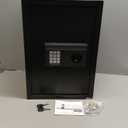 19.69 Inches Tall Safe Box, 3.3 Cuft Home Safe with Fireproof Waterproof Bag, Anti-Theft Digital Security Lock Box with Smart Alert System, Removable Shelf, Mute Function, Document Safes for Jewelry